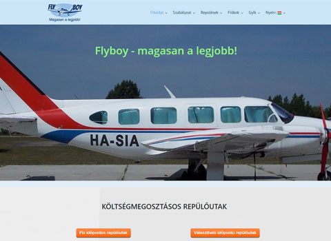 Flyboy - költségmegosztásos repülések